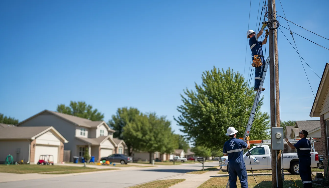 Residential electrician providing installation services in Theresa, WI